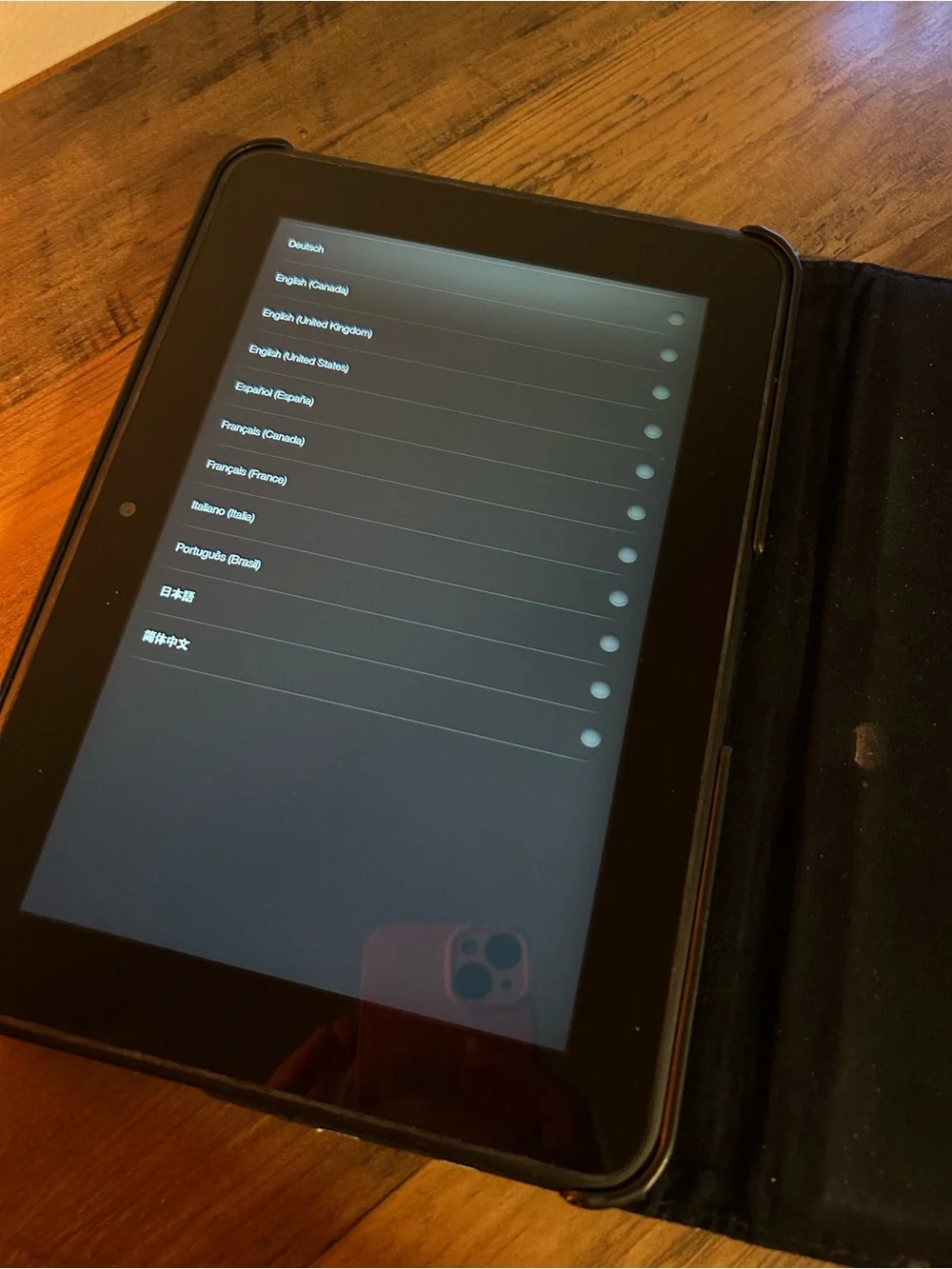Black Kindle Fire with Protective Case/Stand